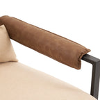 Fauteuil de loisirs moderne à cadre en fer simple