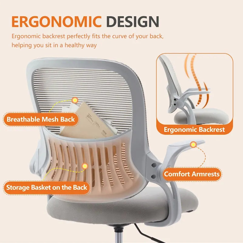 Chaise de bureau ergonomique haute pour dessinateur avec accoudoirs relevables