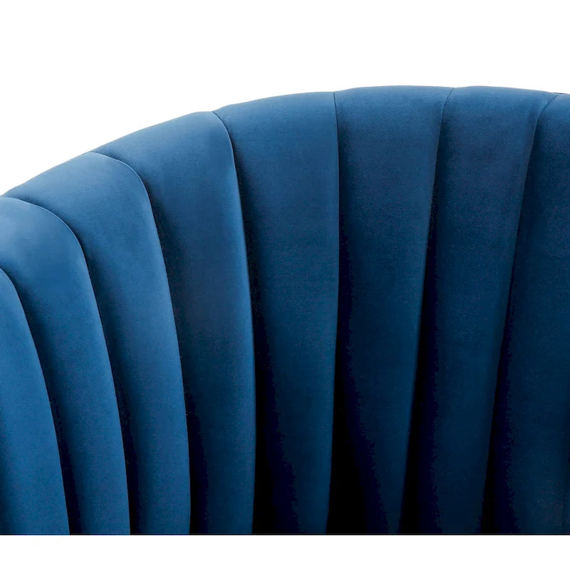 Fauteuil pivotant capitonné Matejka de SAFAVIEH Couture - 71 cm (L) x 79 cm (l) x 76 cm (H)