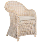 Fauteuil club SAFAVIEH Sinja en rotin jaune - 61 x 66 x 89 cm - 61 x 66 x 89 cm