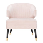 Fauteuil d'appoint à oreilles en velours Amalia de SAFAVIEH - 68 x 71 x 81 cm (26,8 x 28 x 31,9 po) - 69 x 71 x 81 cm (27 x 28 x 32 po)