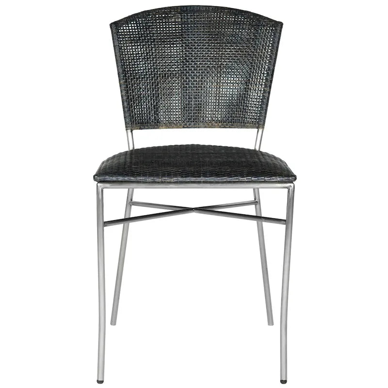 Chaises de salle à manger noires SAFAVIEH Iroda (lot de 2) - 44,5 x 55,4 x 84,6 cm - 45,7 x 55,9 x 83,6 cm (L x P x H)