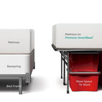 Cadre de lit plateforme métallique pliable de 45,7 cm (18 pouces) de hauteur, taille standard