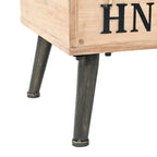 Banc de rangement vidaXL 43.3 en bois massif de sapin - 43,3 x 15,7 x 19,7