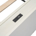 Cadre de lit plateforme double avec ports USB