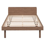 Cadre de lit plateforme double avec ports USB