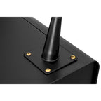 Table de chevet moderne en acier avec 3 tiroirs pour salon, chambre à coucher