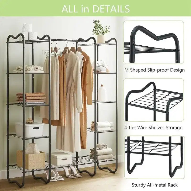 Armoire-penderie portable - 15,36 cm (P) x 49,2 cm (L) x 62,99 cm (H)