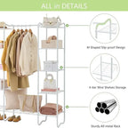 Armoire-penderie portable - 15,36 cm (P) x 49,2 cm (L) x 62,99 cm (H)