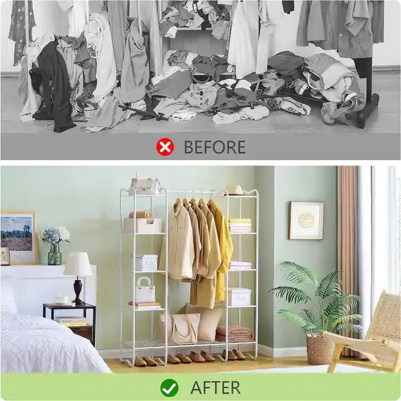 Armoire-penderie portable - 15,36 cm (P) x 49,2 cm (L) x 62,99 cm (H)