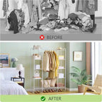 Armoire-penderie portable - 15,36 cm (P) x 49,2 cm (L) x 62,99 cm (H)