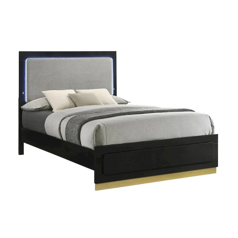 Ensemble de chambre à coucher rembourré Sophia 5 pièces