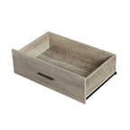 Commode moderne rustique en bois gris avec tiroirs, 48,58