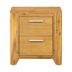 Commode de style campagnard en bois massif avec tiroir pour chambre à coucher