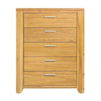 Commode de style campagnard en bois massif avec tiroir pour chambre à coucher