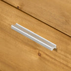 Commode de style campagnard en bois massif avec tiroir pour chambre à coucher