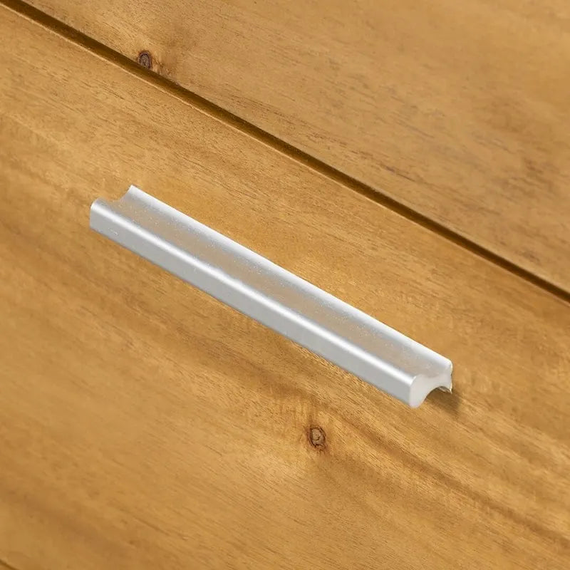 Commode de style campagnard en bois massif avec tiroir pour chambre à coucher