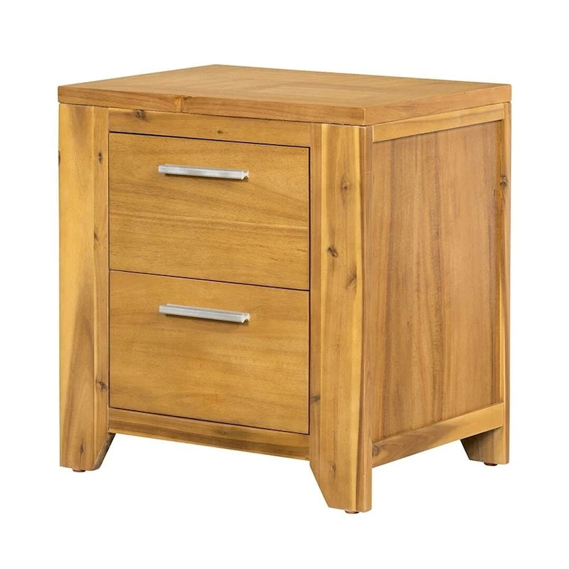 Commode de style campagnard en bois massif avec tiroir pour chambre à coucher