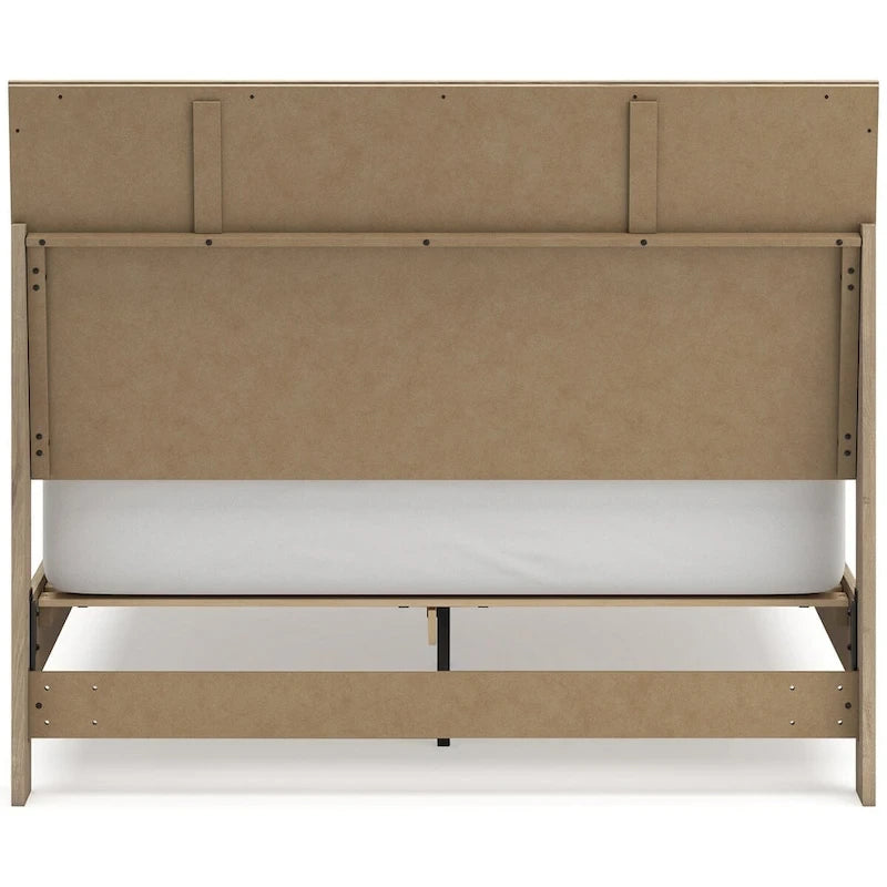 Tête de lit Cielden à panneaux bruns avec 2 tables de chevet, une création Signature Design by Ashley