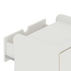 Ensemble commode et table de chevet 3 pièces Manhattan Comfort Coney de style moderne du milieu du siècle