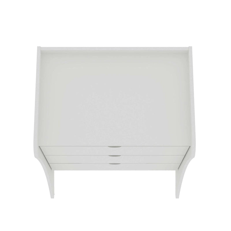 Ensemble commode et table de chevet 3 pièces Manhattan Comfort Coney de style moderne du milieu du siècle