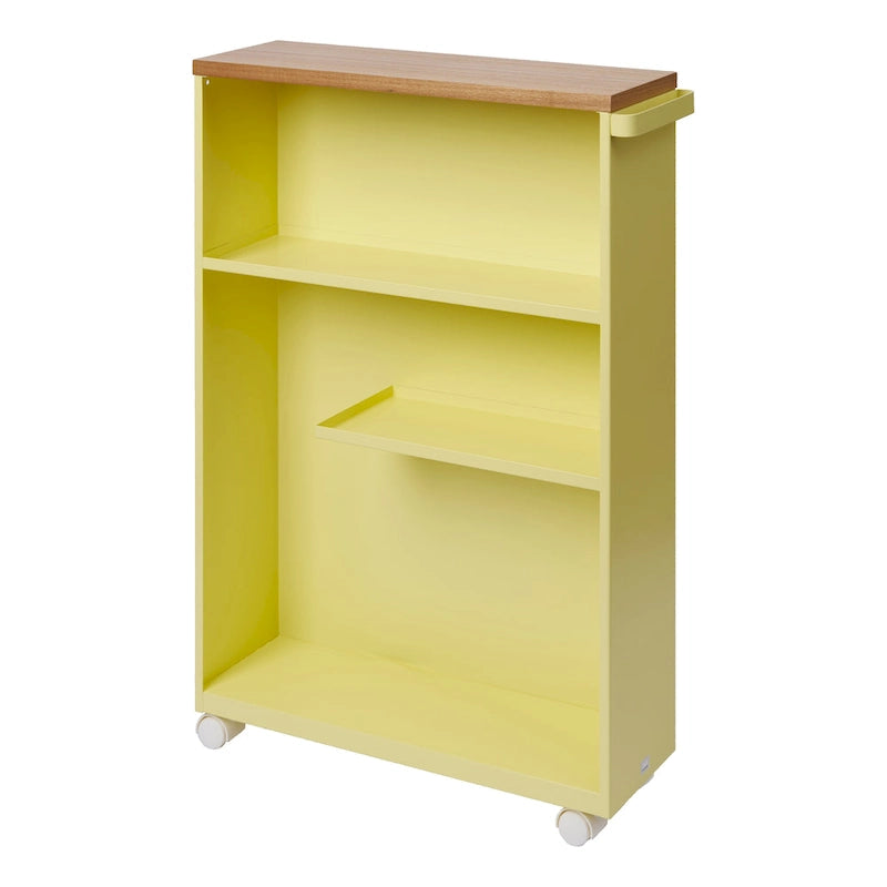 Chariot de rangement à roulettes Yamazaki Home, en acier, montage minimal - L 47,5 x l 13 x H 68,5 cm