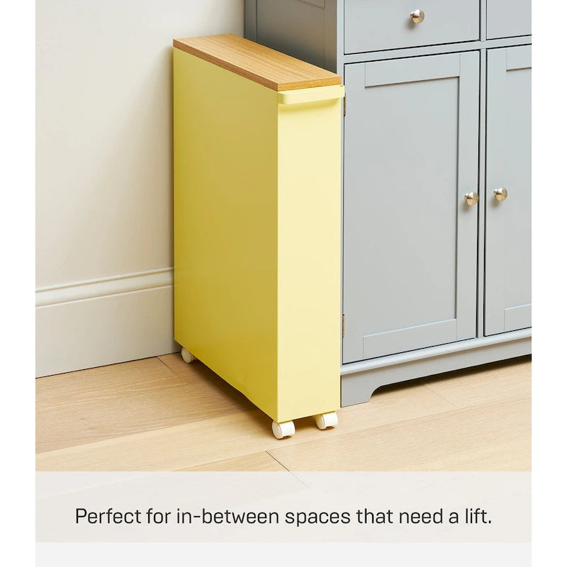 Chariot de rangement à roulettes Yamazaki Home, en acier, montage minimal - L 47,5 x l 13 x H 68,5 cm