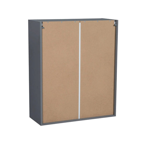 Armoire murale 36 x 36 - Double porte - Grise - 36 x 36 x 12