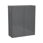 Armoire murale 36 x 36 - Double porte - Grise - 36 x 36 x 12