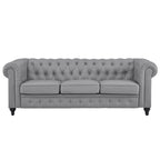Canapé Chesterfield Emery, confort luxueux pour salons chaleureux, canapé moderne du milieu du siècle, élégance et sérénité, canapé 3 places