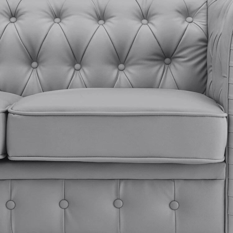 Canapé Chesterfield Emery, confort luxueux pour salons chaleureux, canapé moderne du milieu du siècle, élégance et sérénité, canapé 3 places