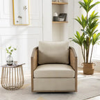 Fauteuil pivotant en forme de tonneau