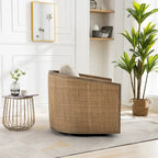 Fauteuil pivotant en forme de tonneau