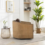 Fauteuil pivotant en forme de tonneau