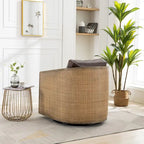 Fauteuil pivotant en forme de tonneau