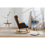 Fauteuil d'appoint patchwork moderne pour salon, chambre ou studio