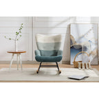 Fauteuil d'appoint patchwork moderne pour salon, chambre ou studio
