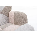 Fauteuil d'appoint patchwork moderne pour salon, chambre ou studio