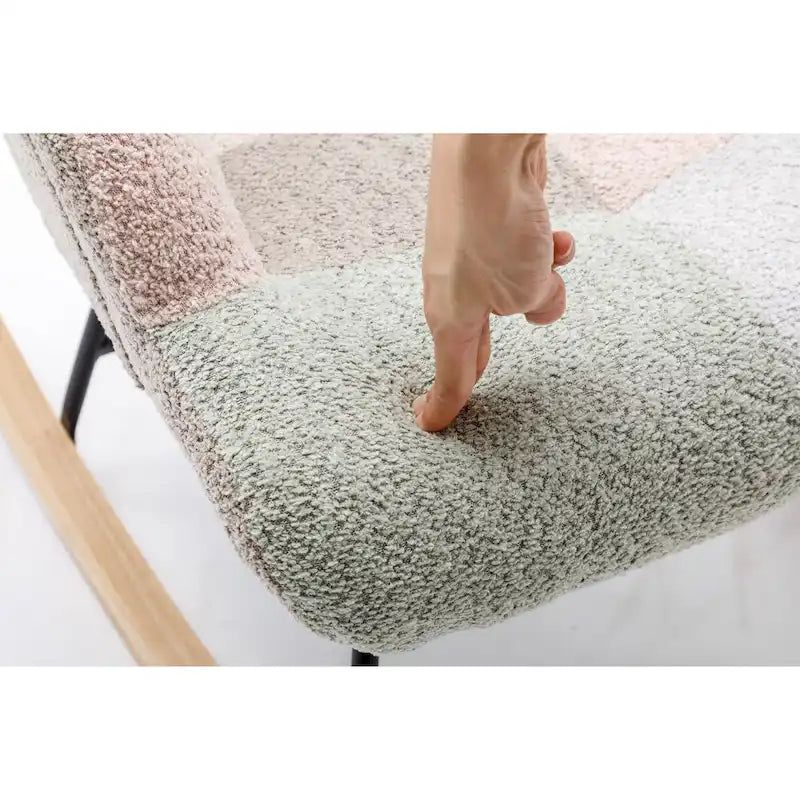 Fauteuil d'appoint patchwork moderne pour salon, chambre ou studio