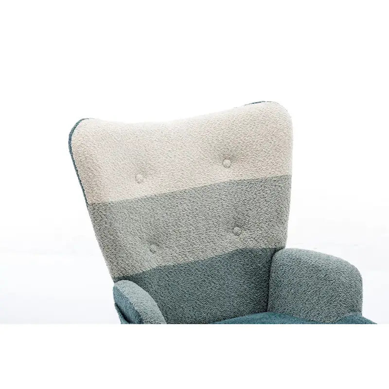 Fauteuil d'appoint patchwork moderne pour salon, chambre ou studio