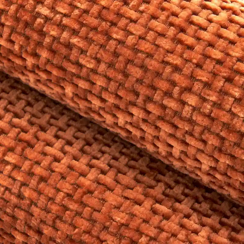 Canapé deux places en velours avec pieds en métal doré pour salon