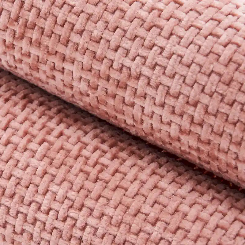 Canapé deux places en velours avec pieds en métal doré pour salon