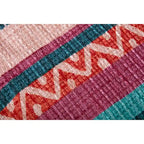 Pouf rayé style bohème sud-ouest Alexander Home