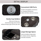 Canapé d'angle en chenille de 112,6 pouces avec deux poufs amovibles