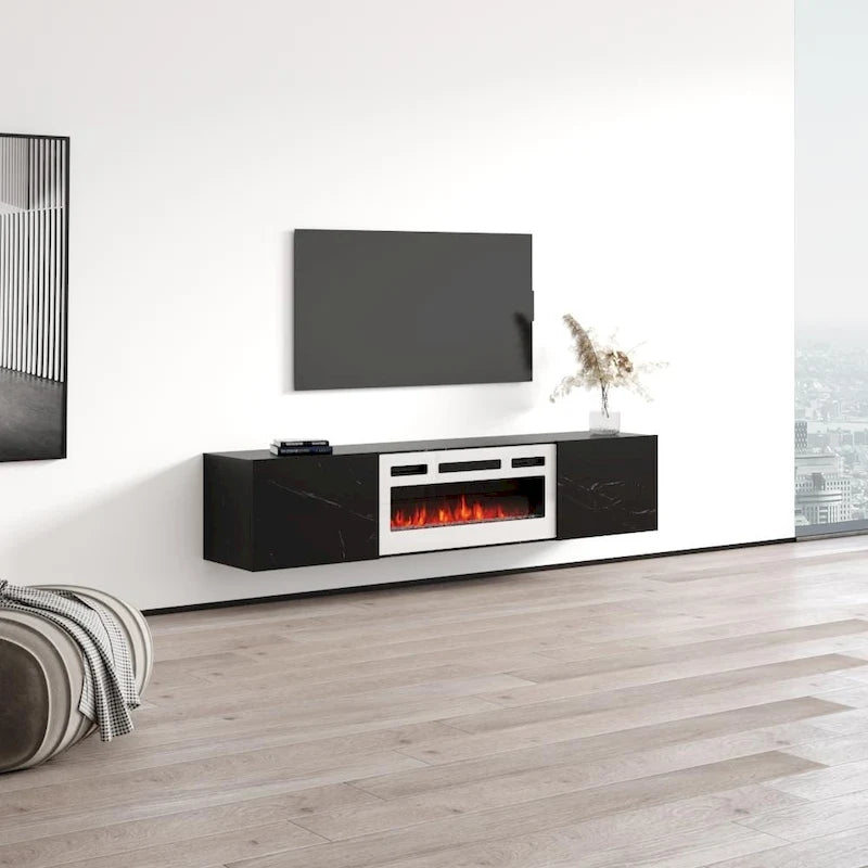 Meuble TV avec cheminée flottante Baja WH-EF