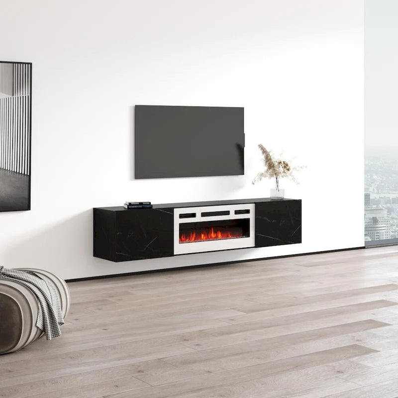 Meuble TV avec cheminée flottante Baja WH-EF