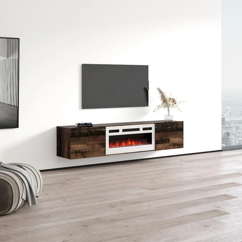 Meuble TV avec cheminée flottante Baja WH-EF