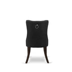 Ensemble de salle à manger East West Furniture composé d'une table rectangulaire en bois et de chaises rembourrées, style jacobéen (composition au choix)