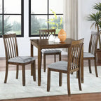 Ensemble table et chaises rectangulaires en bois pour 4 personnes
