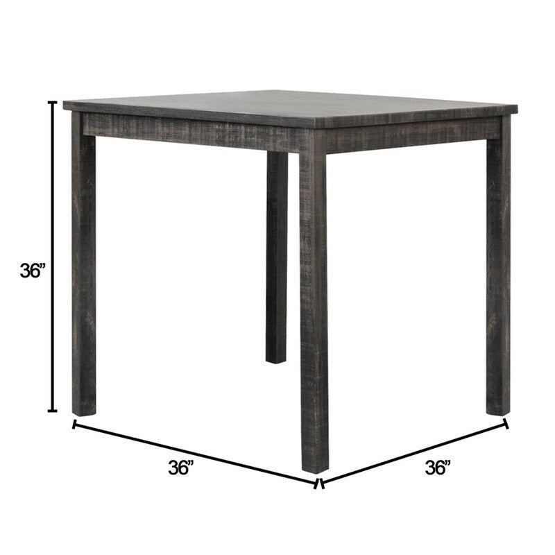 Ensemble de comptoir carré 5 pièces Best Master Furniture 36 x 36 style rustique